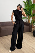 Merlin Bağlamalı Crop Pantolon Takım