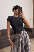 İv Kısa Kollu Crop