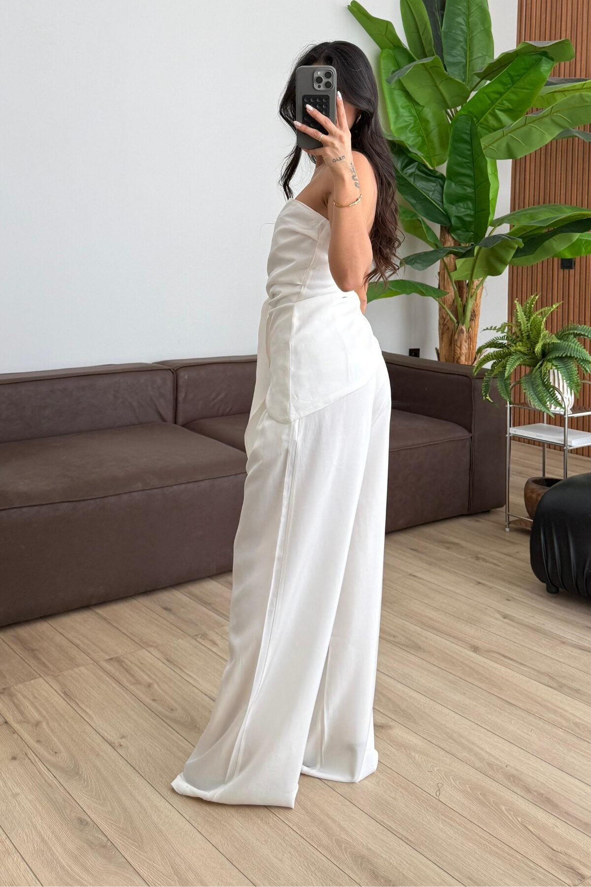 Mila Straplez Bluz Pantolon Takım
