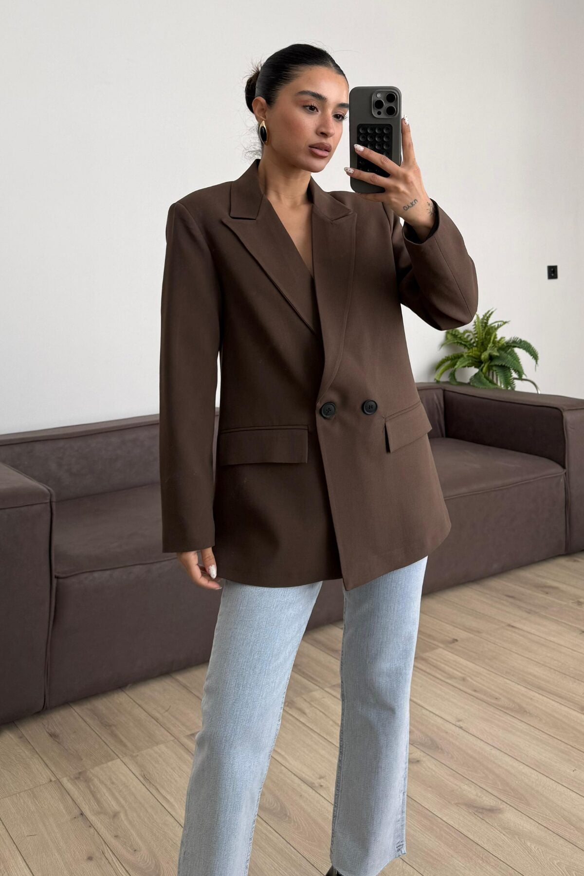 Md Keten Blazer Ceket