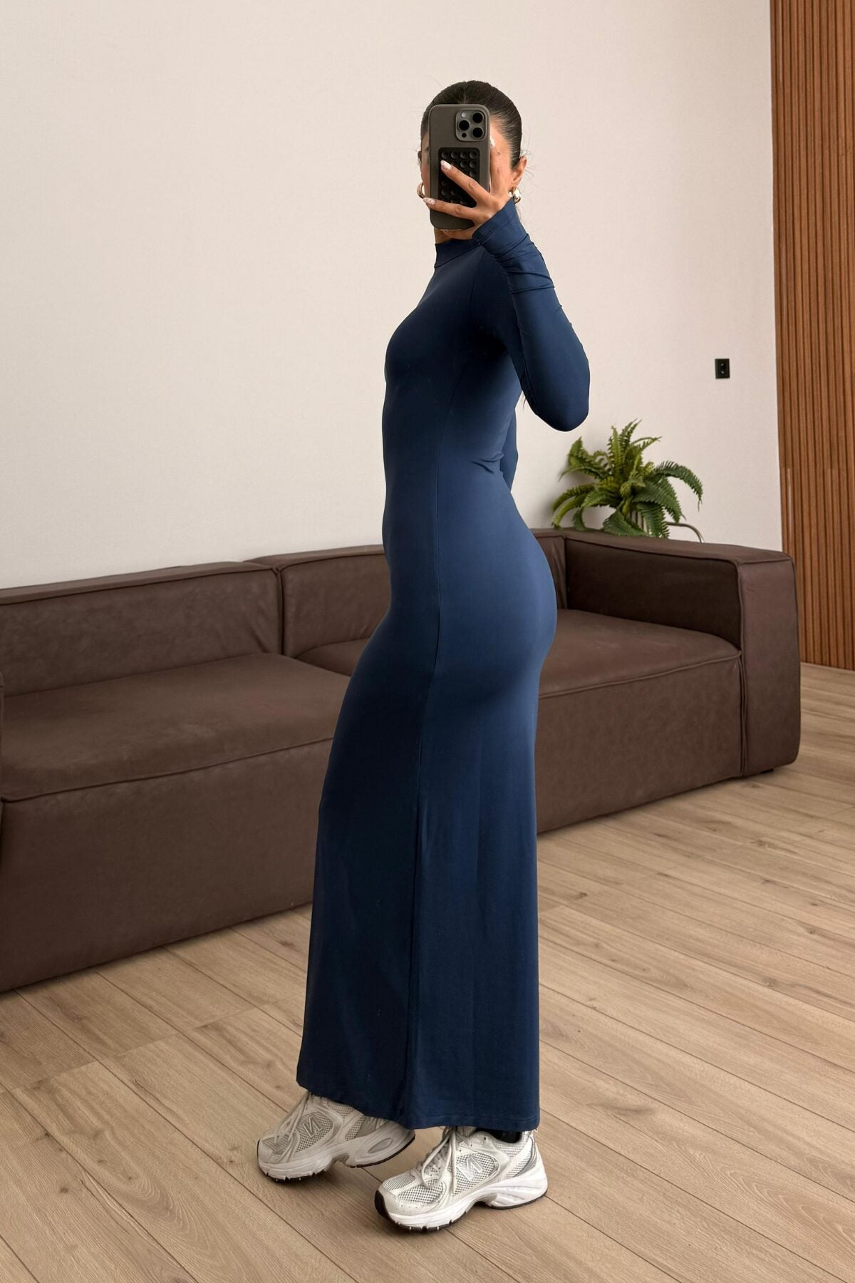 Parmak Geçirmeli Soft Touch Elbise