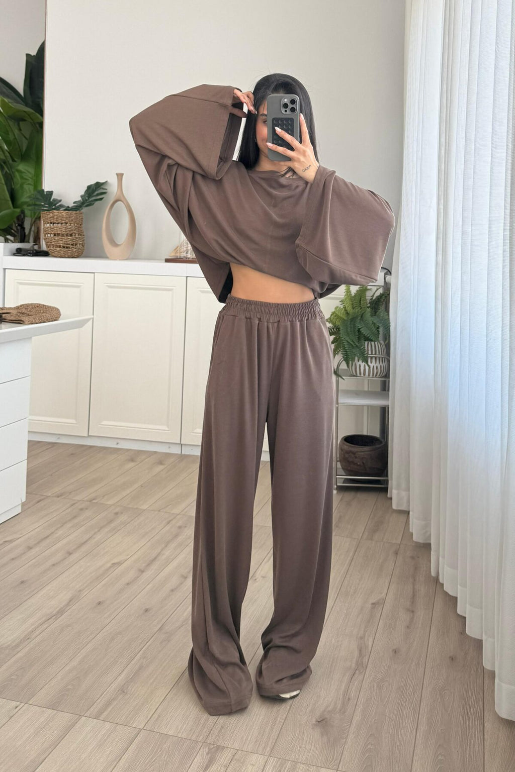 Geniş Kol Bluz Pantolon Takım