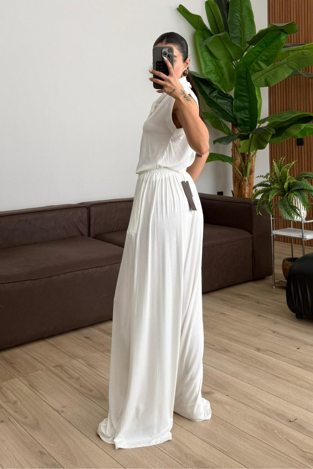 Merlin Bağlamalı Crop Pantolon Takım