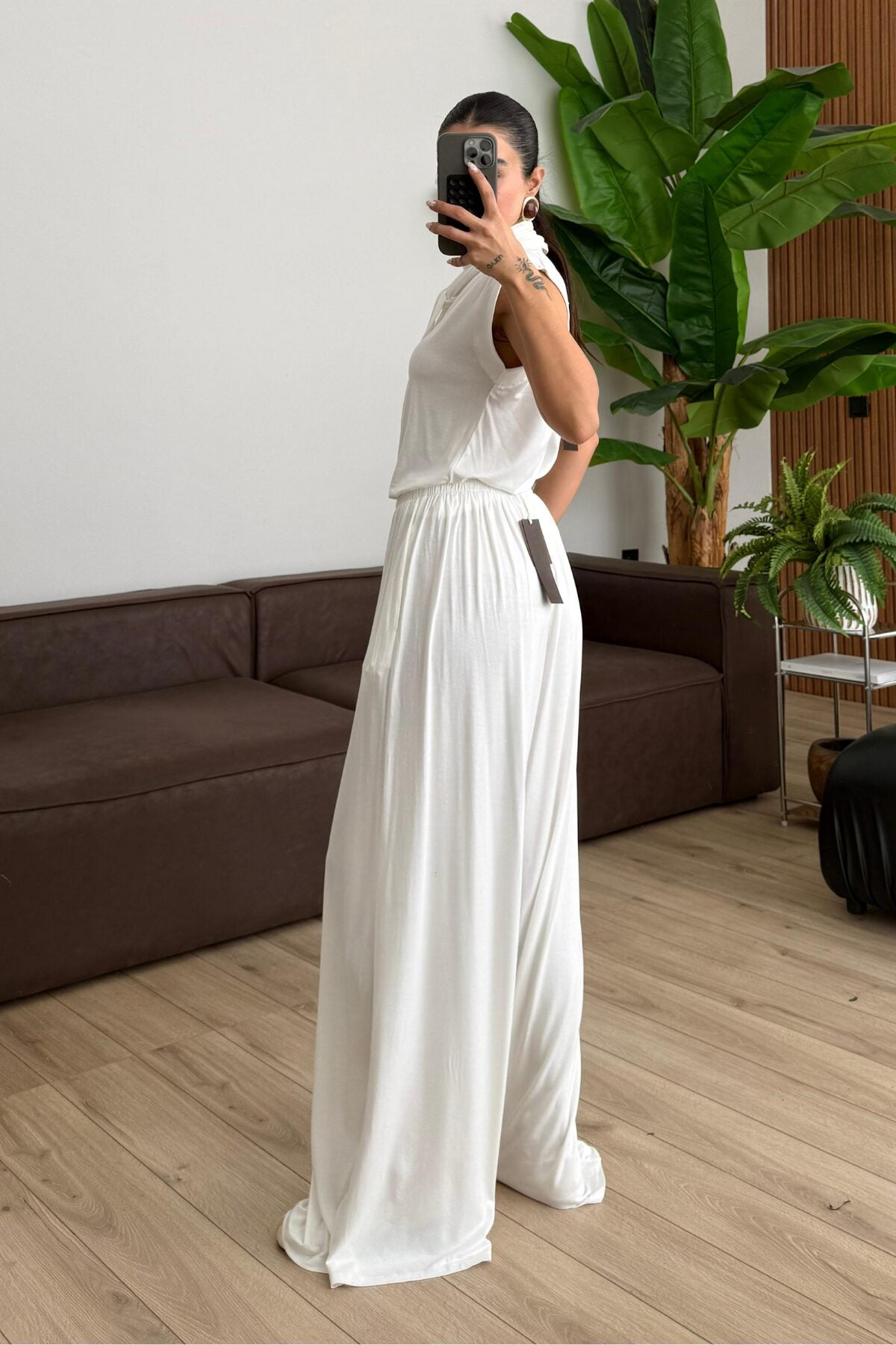 Merlin Bağlamalı Crop Pantolon Takım