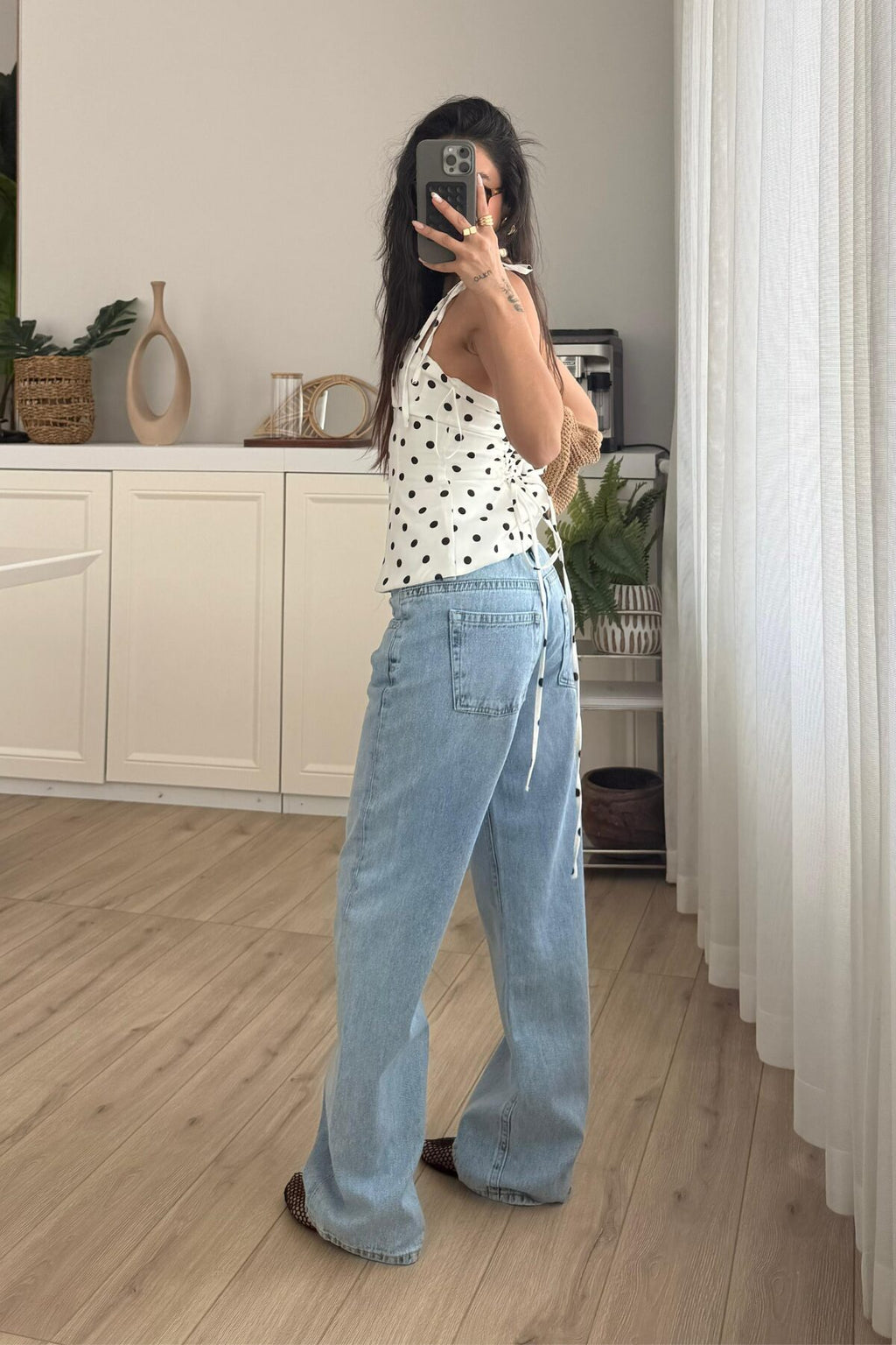 Gj Wide Leg Açık Mavi Jean