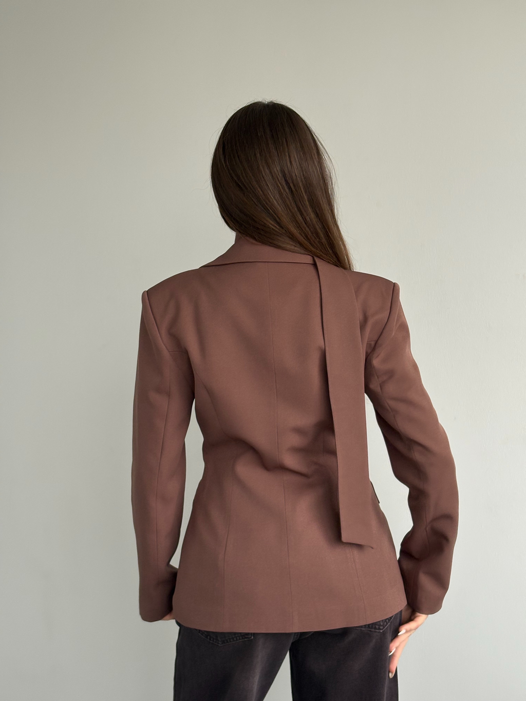 Belden Oturtmalı Şal Yaka Detaylı Blazer Ceket