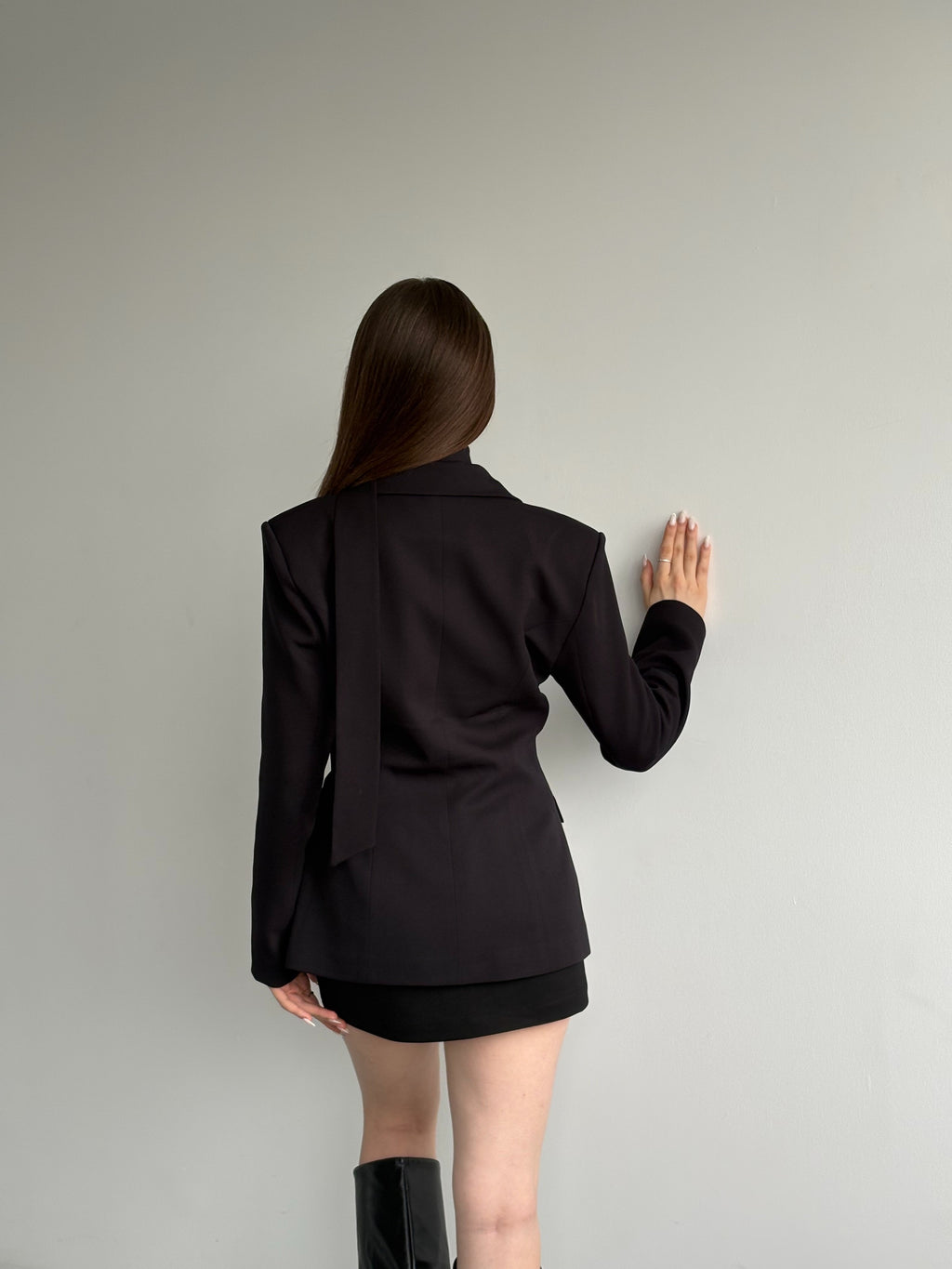 Belden Oturtmalı Şal Yaka Detaylı Blazer Ceket