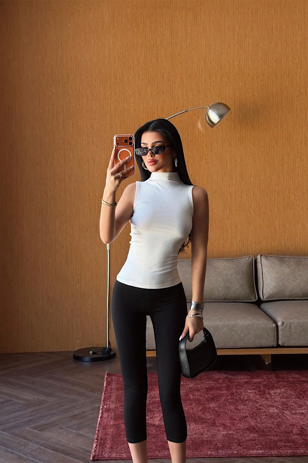 Beyaz Basic Crop Top