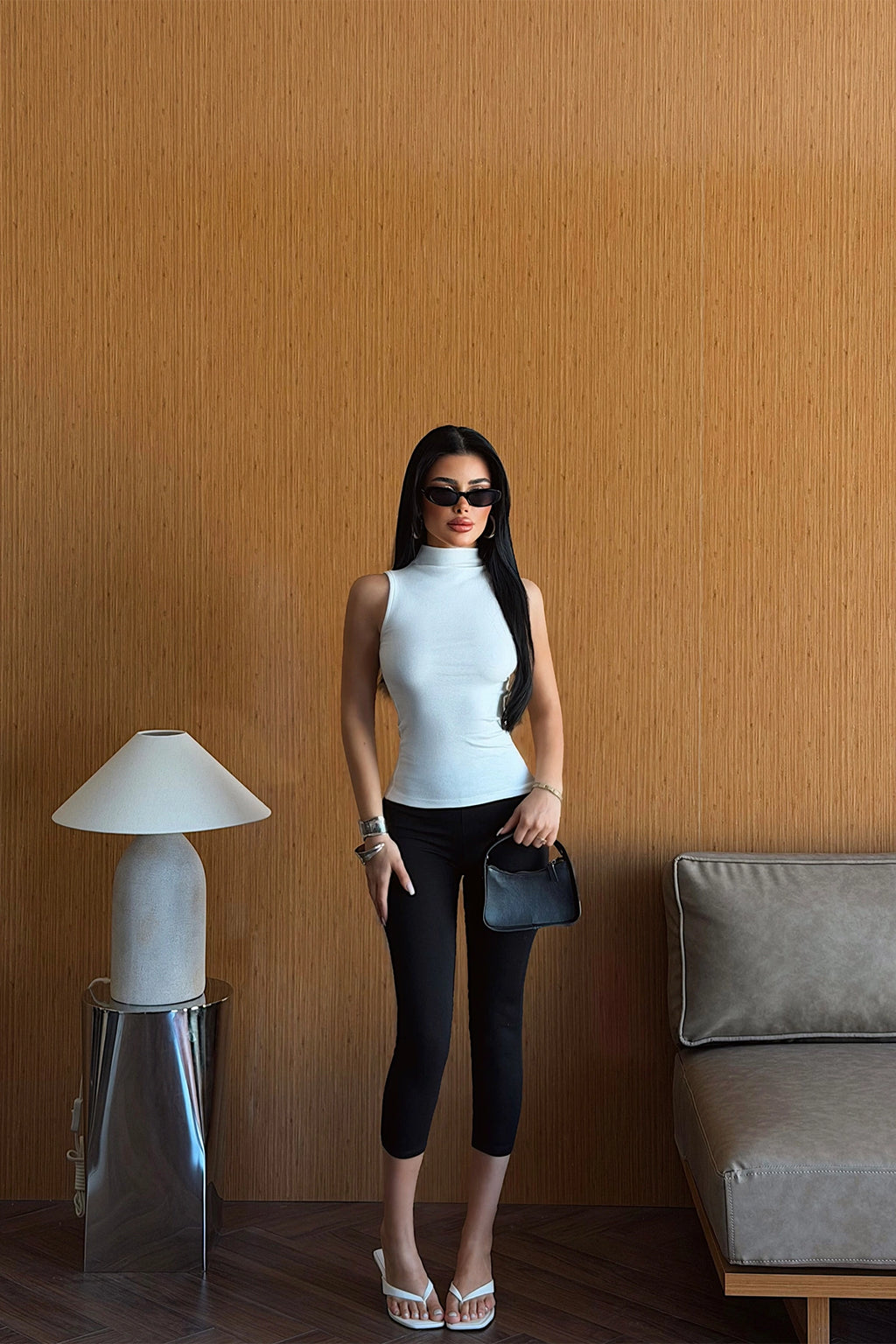 Beyaz Basic Crop Top