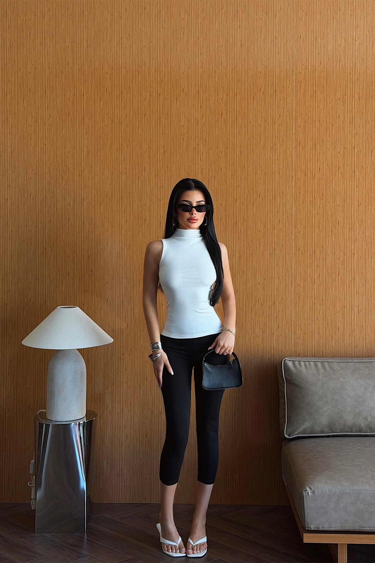 Beyaz Basic Crop Top