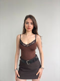Dantel Detay Askılı Bodysuit