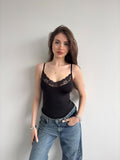 Dantel Detay Askılı Bodysuit