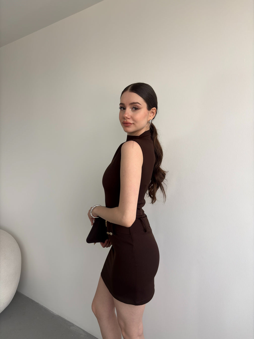 Kemerli Balıkçı Premium Elbise