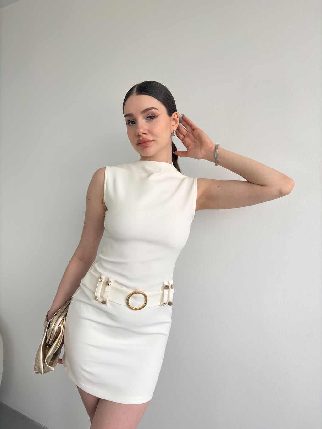 Kemerli Balıkçı Premium Elbise