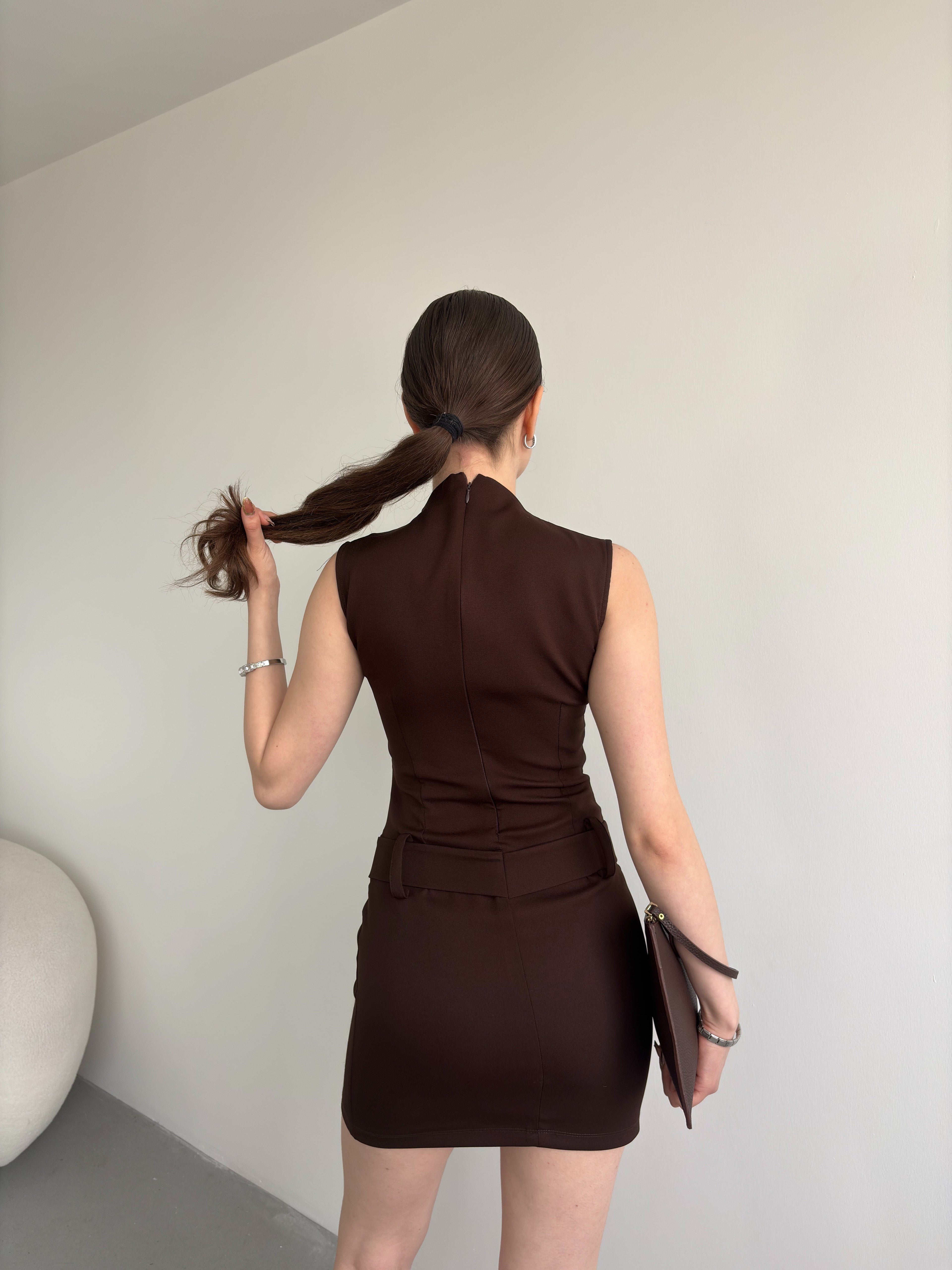 Kemerli Balıkçı Premium Elbise
