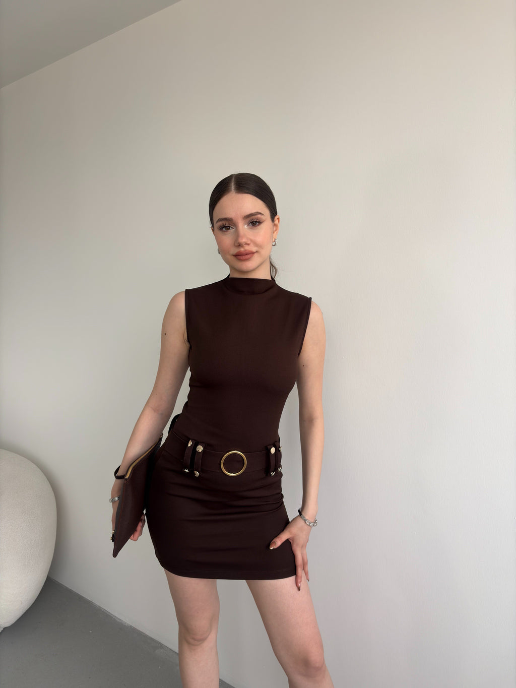 Kemerli Balıkçı Premium Elbise