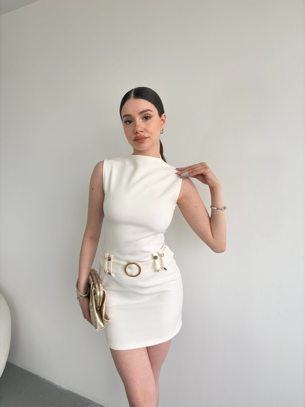 Kemerli Balıkçı Premium Elbise