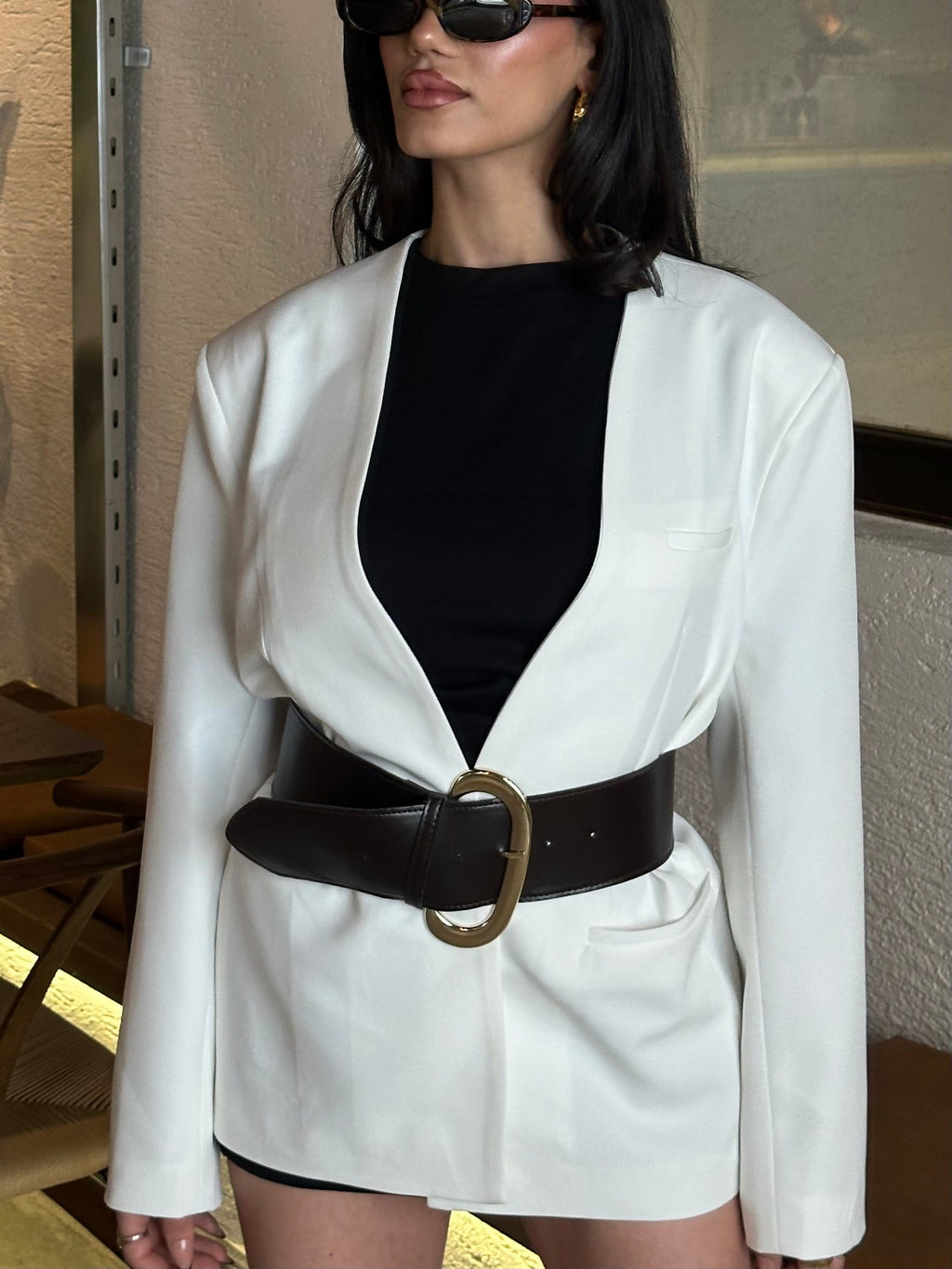 Kemerli Blazer Ceket