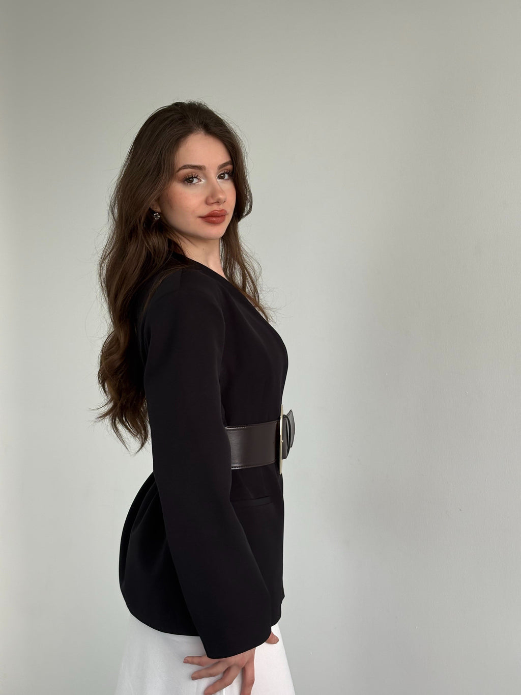 Kemerli Blazer Ceket