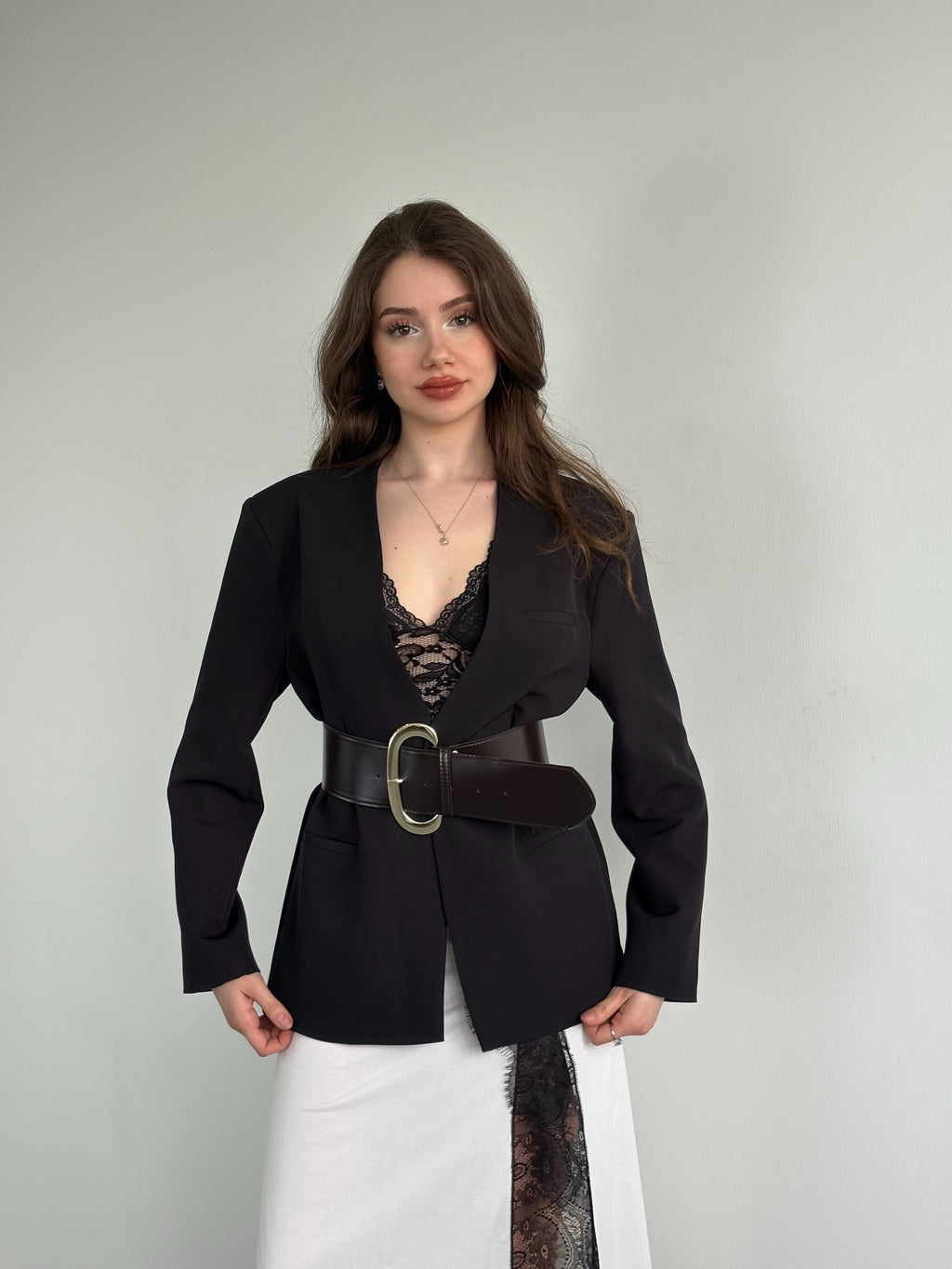 Kemerli Blazer Ceket