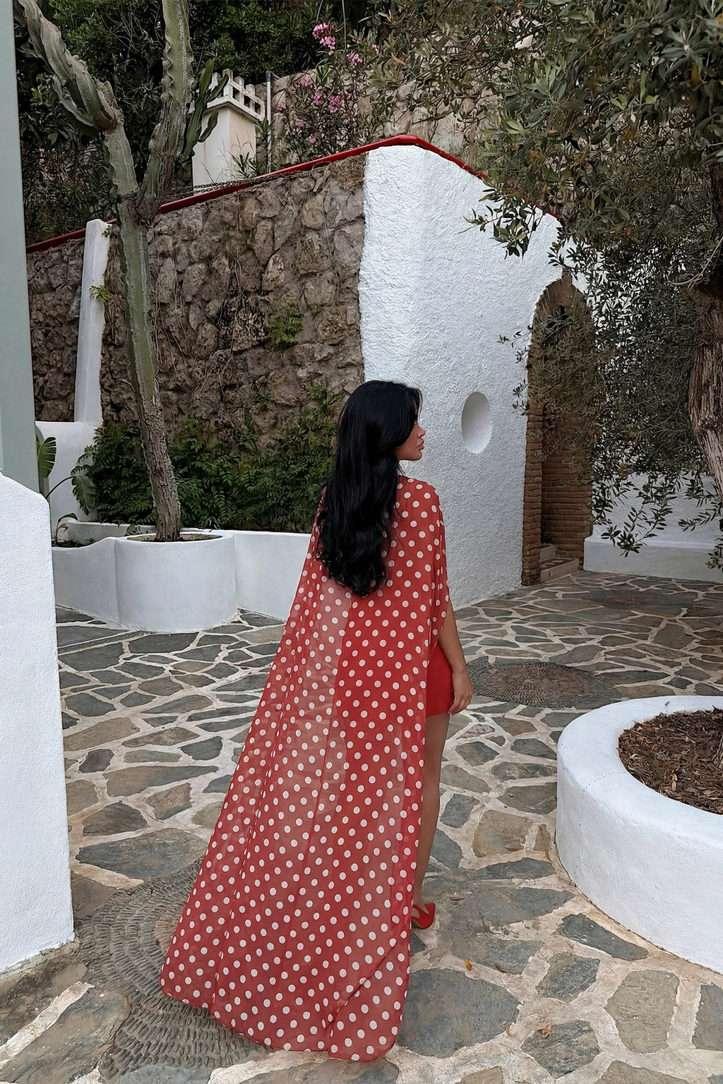 Kırmızı Polka Üçlü Takım