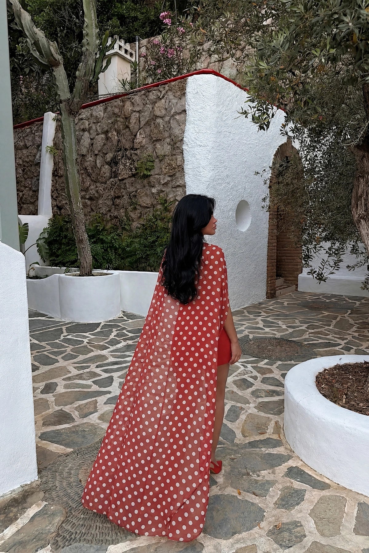 Kırmızı Polka Üçlü Takım