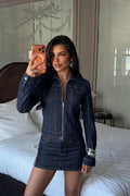 Lacivert Eyfid Denim Takım