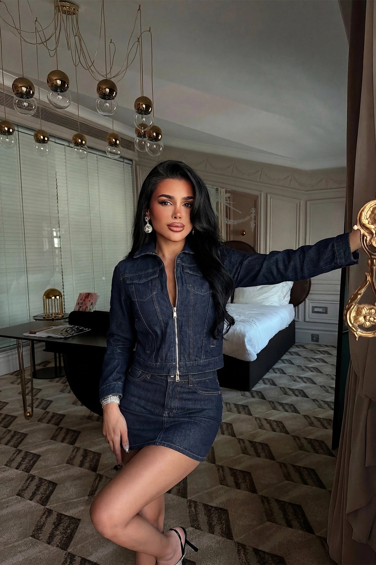 Lacivert Eyfid Denim Takım