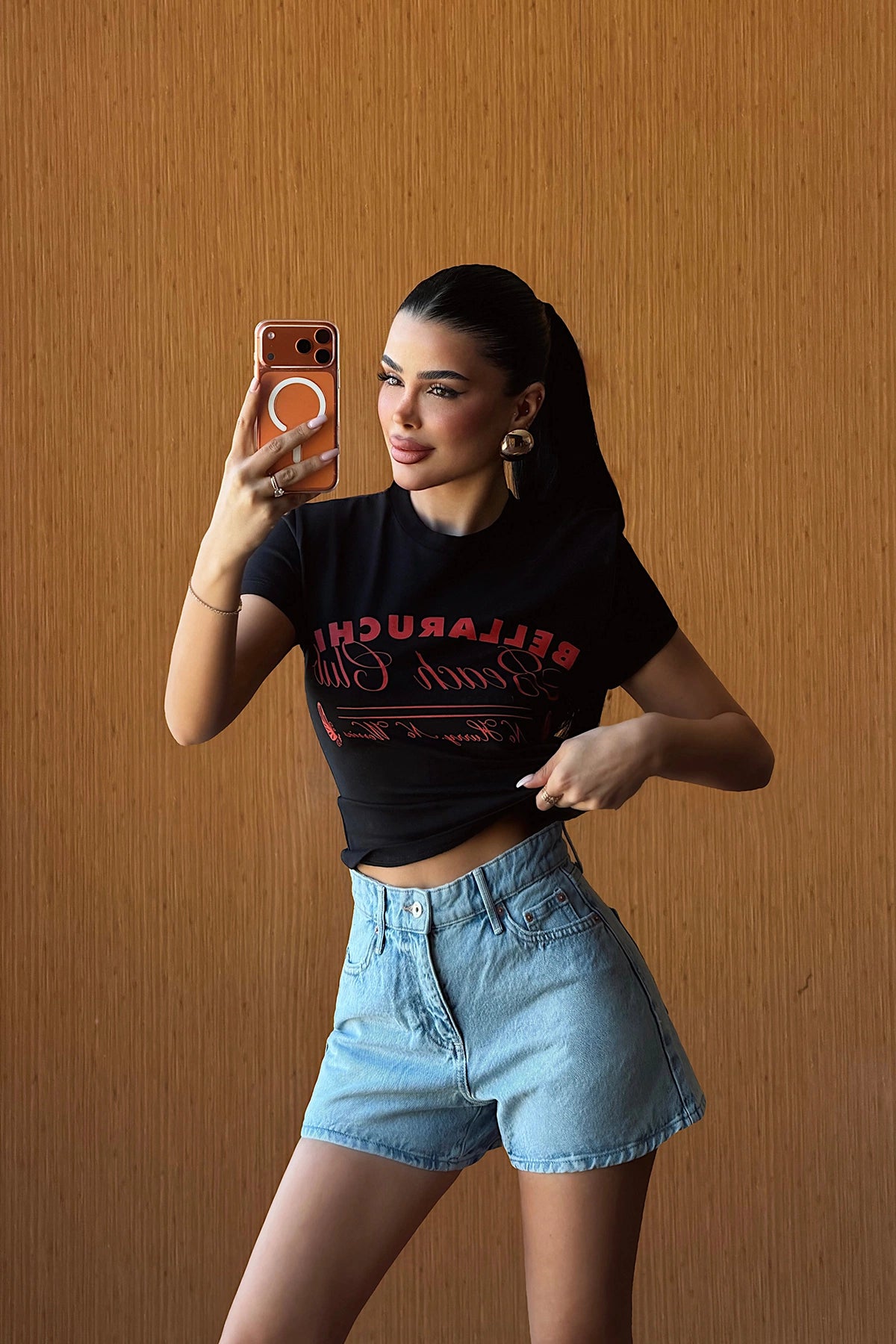Siyah Bellaruchi Tshirt