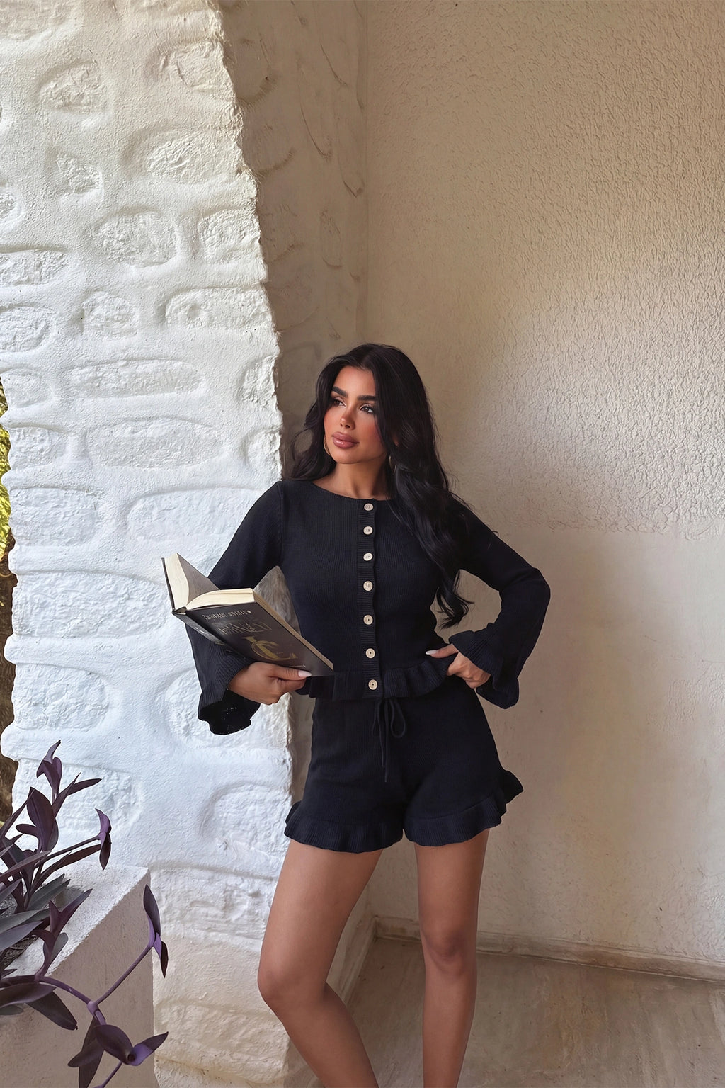 Siyah Şortlu Takım