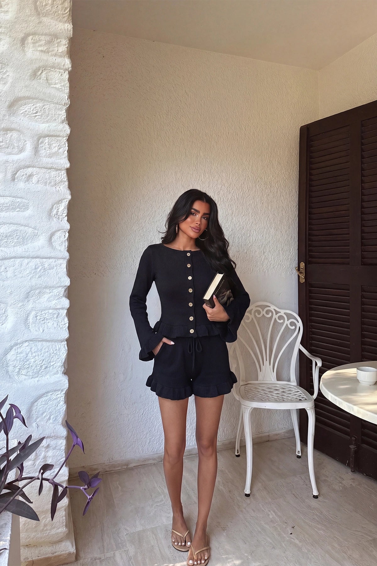 Siyah Şortlu Takım