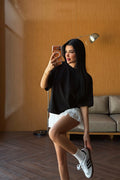 Siyah Riya Tshirt