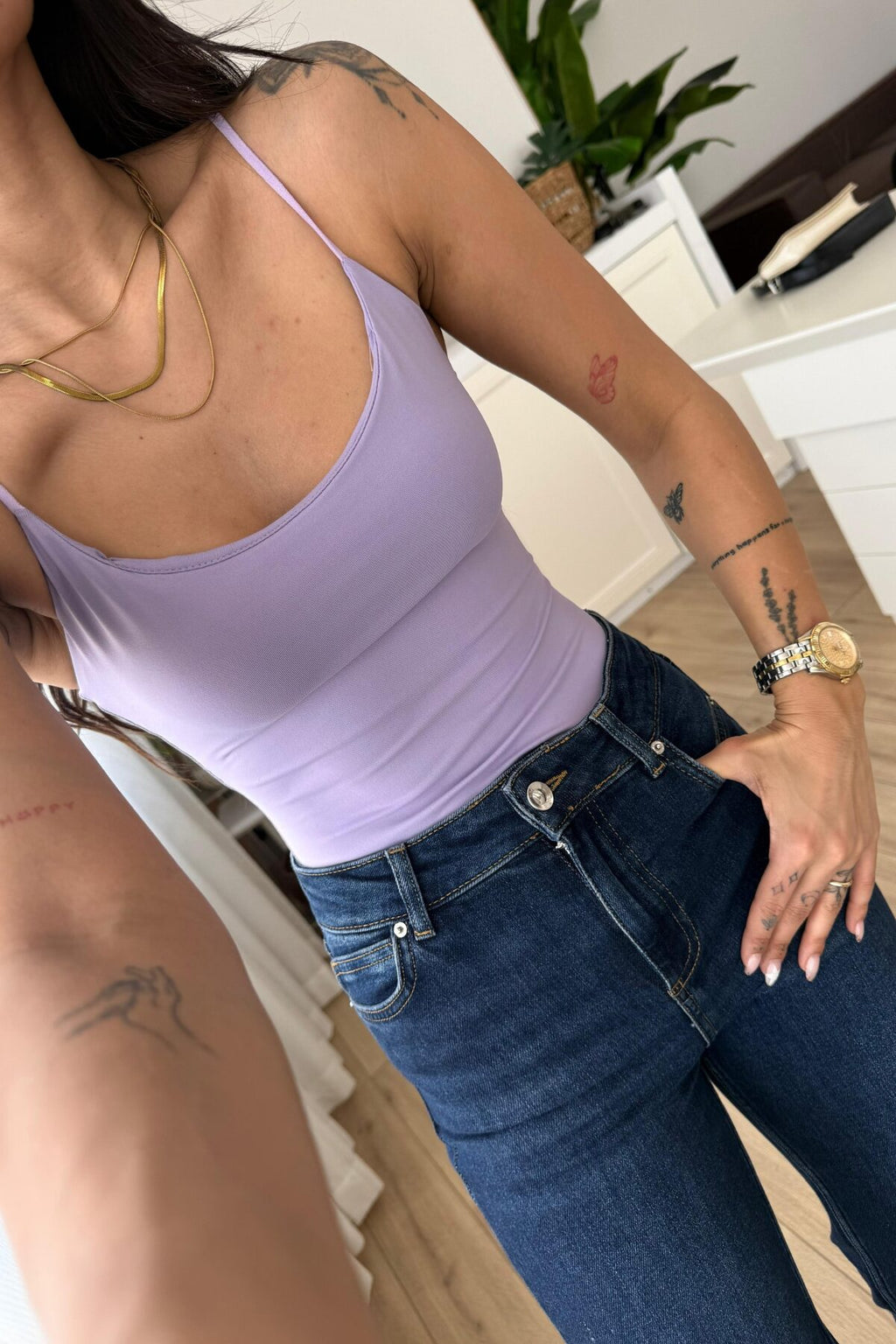 İp Askılı Bodysuit