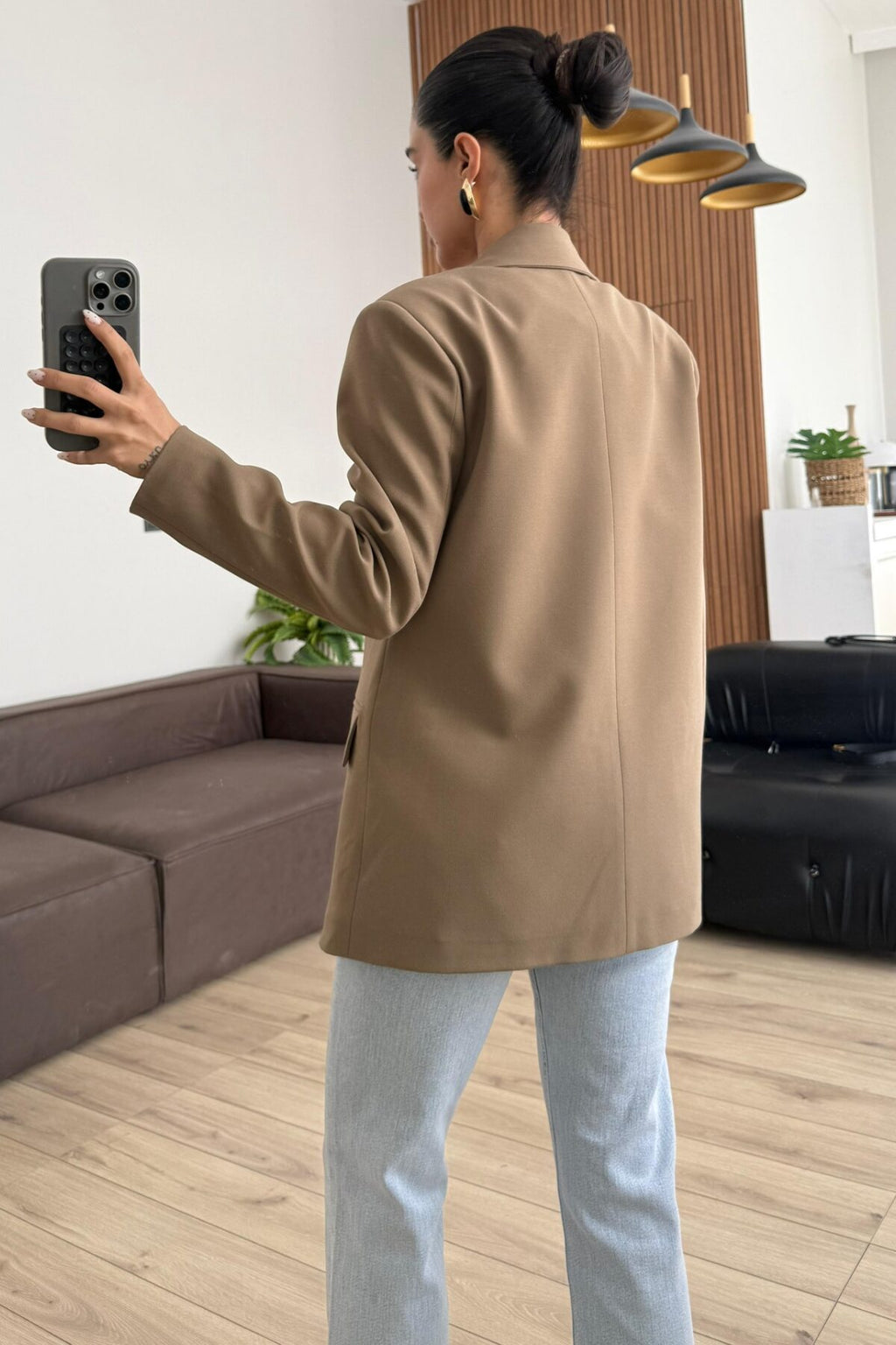 Md Keten Blazer Ceket