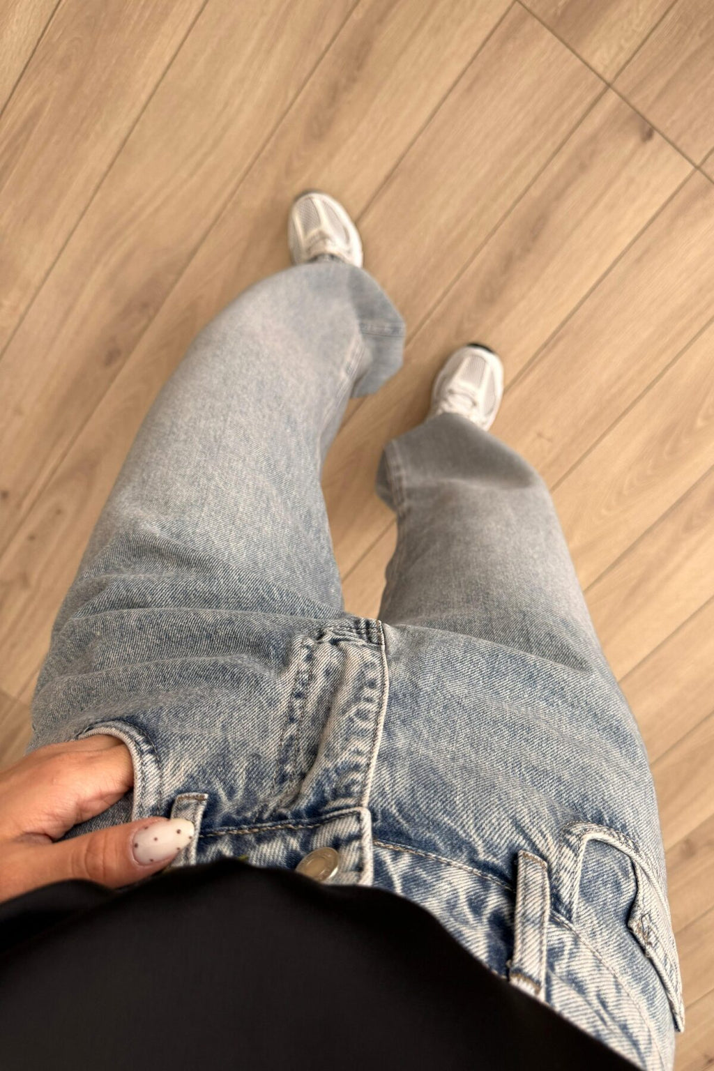 Rico Wide Leg Mavi Yıkamalı Jean