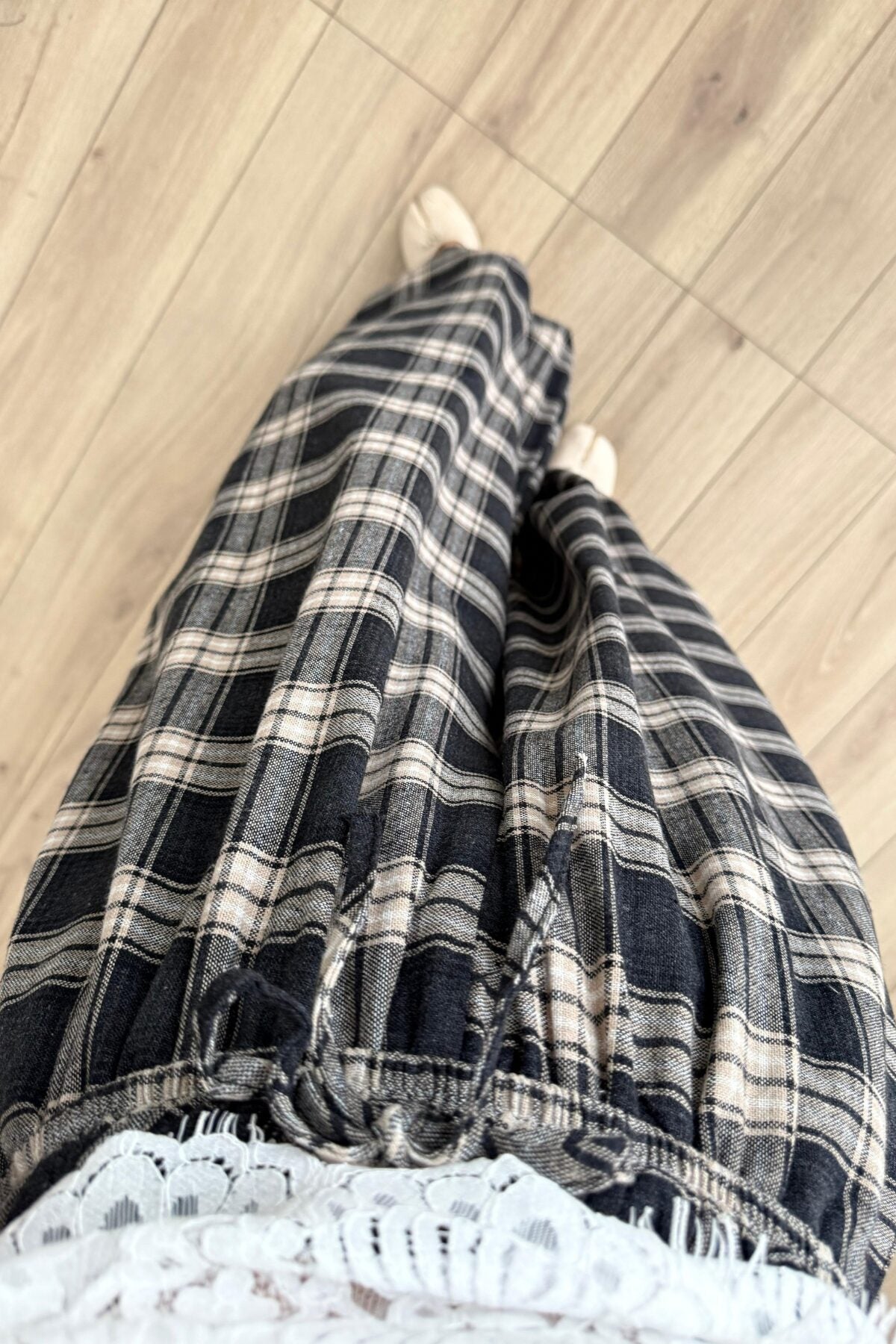 Jolene Ekose Şalvar Pantolon