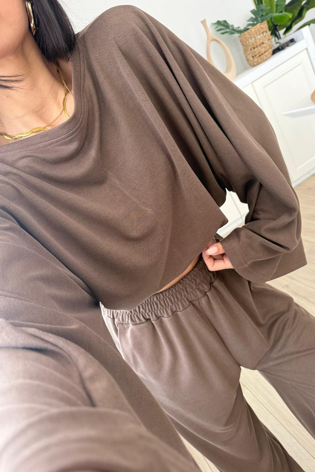 Geniş Kol Bluz Pantolon Takım