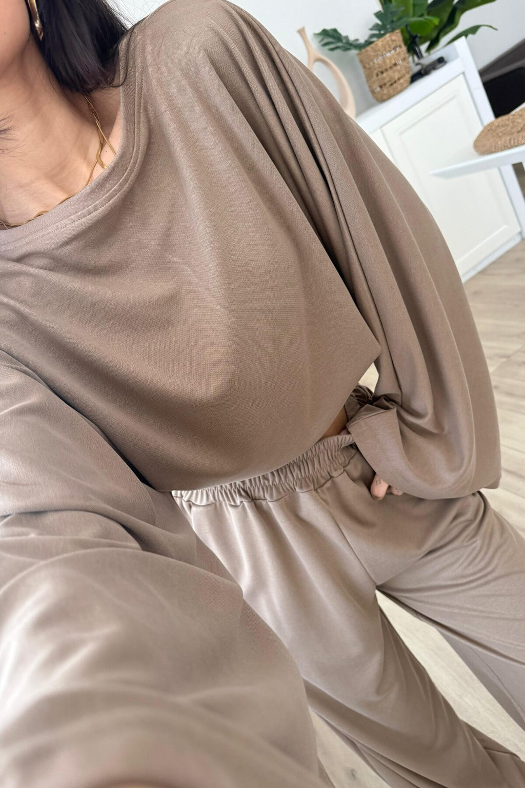Geniş Kol Bluz Pantolon Takım