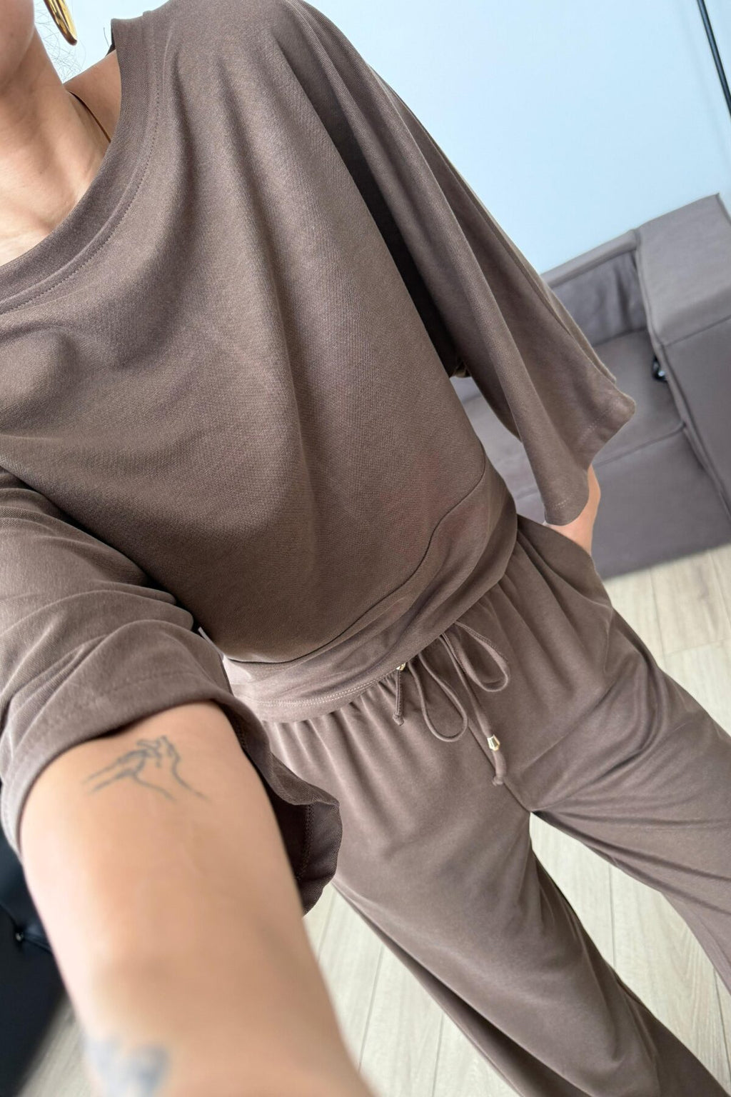 Hank Yarasa Kol Tişört Pantolon Takım