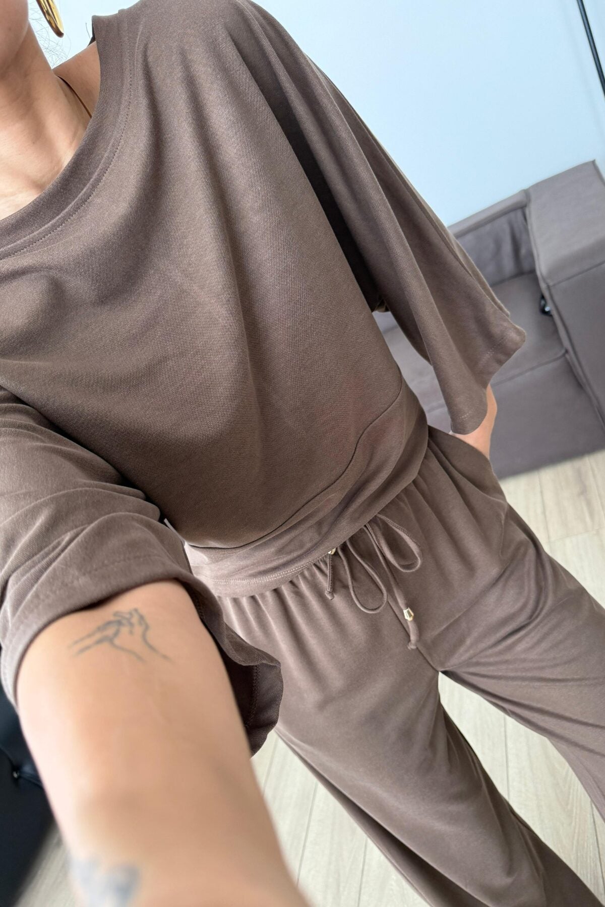 Hank Yarasa Kol Tişört Pantolon Takım