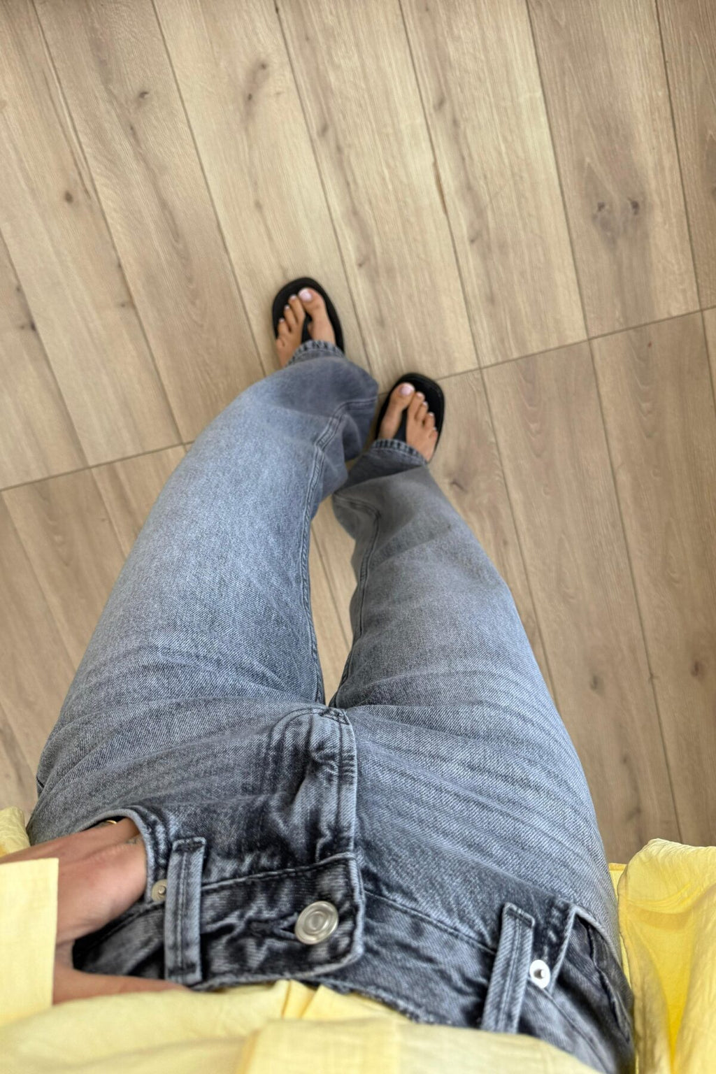 Varıus Wide Leg Antrasit Jean