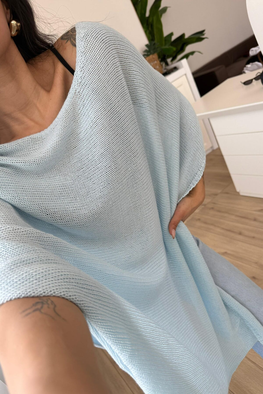 Tek Yanı Açık Triko