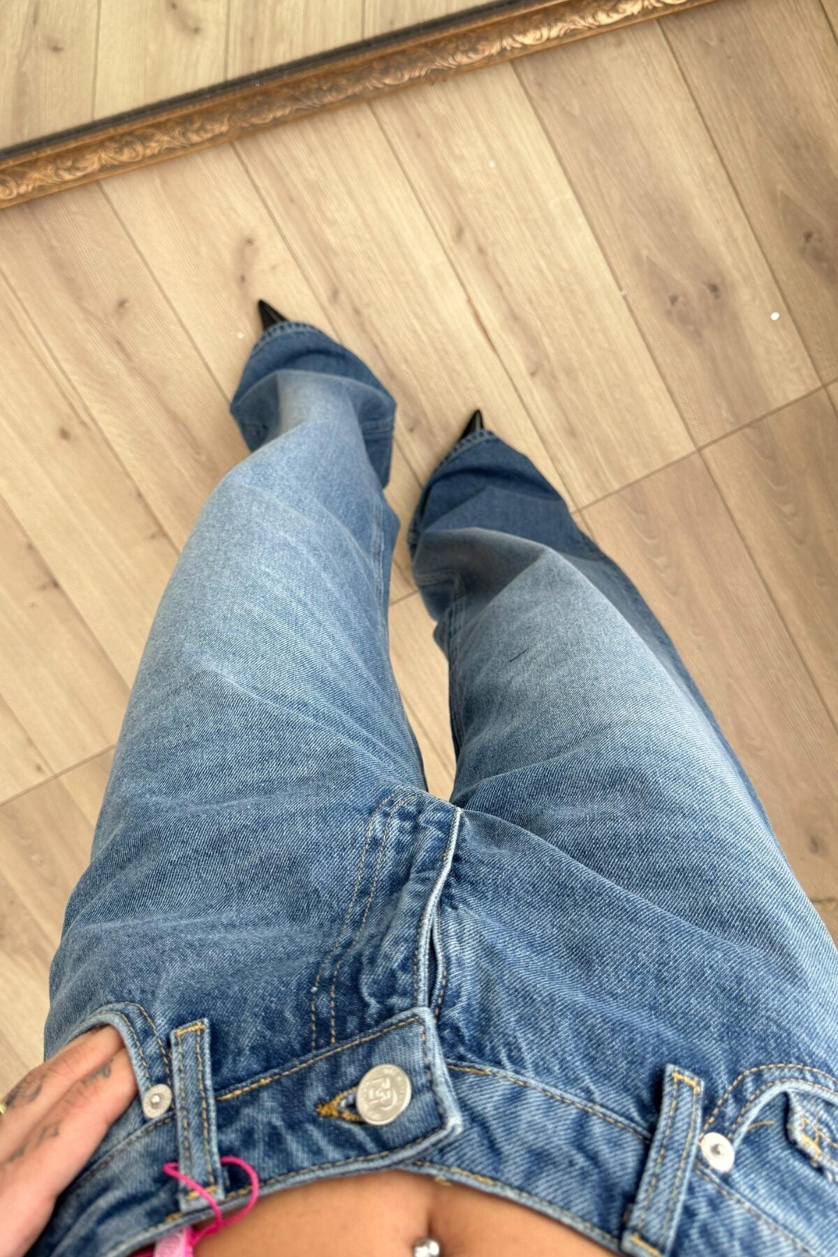Sonik Wide Leg Mavi Jean