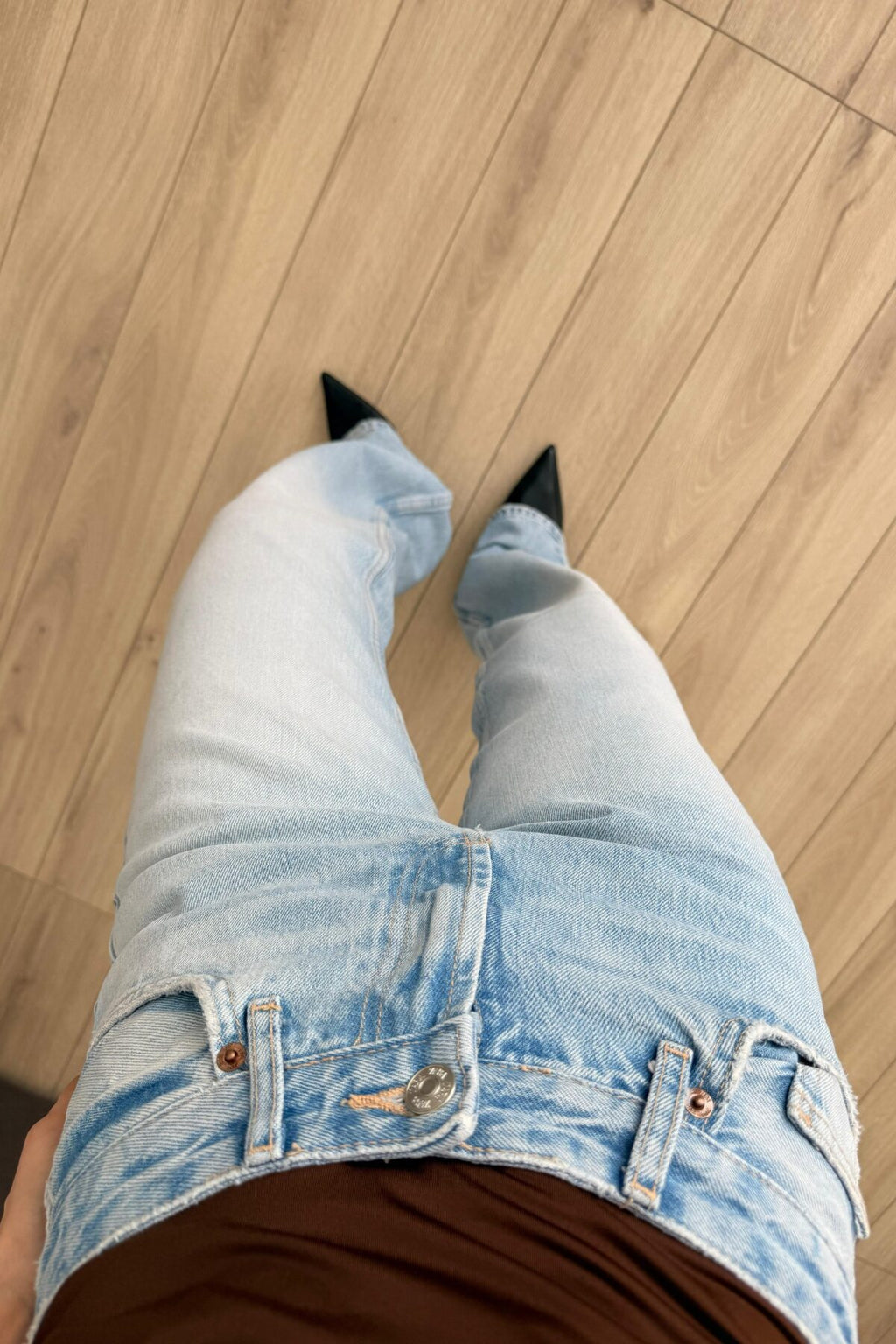 Jf Wide Leg Buz Mavi Jean
