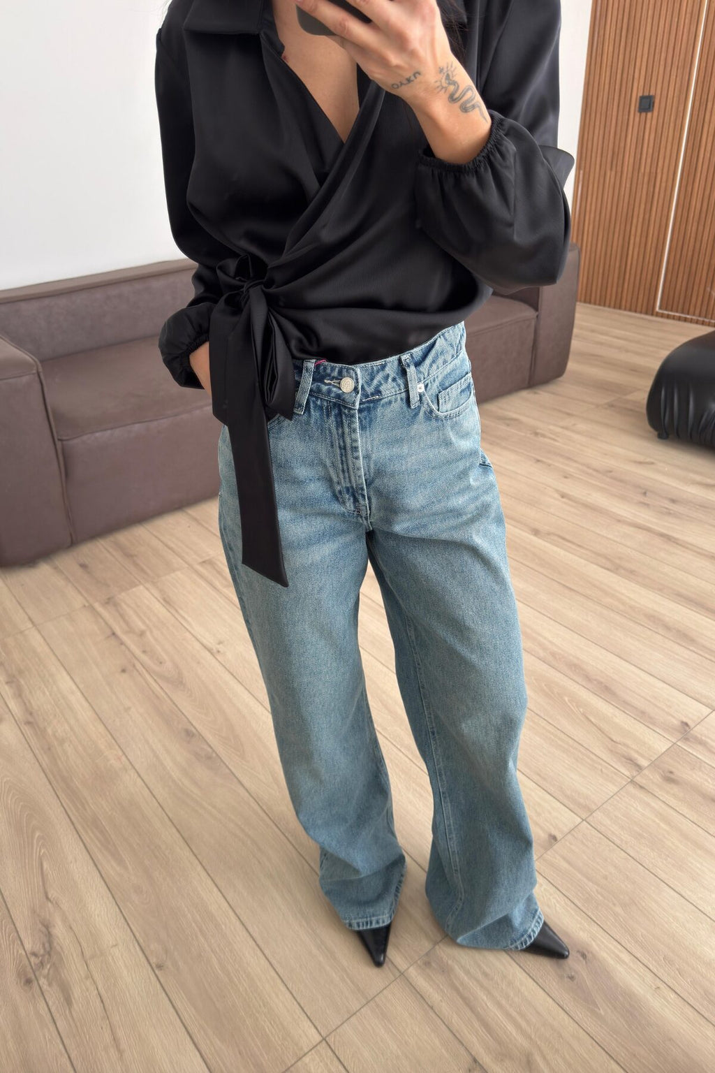 Wendy Geniş Paça Açık Mavi Jean