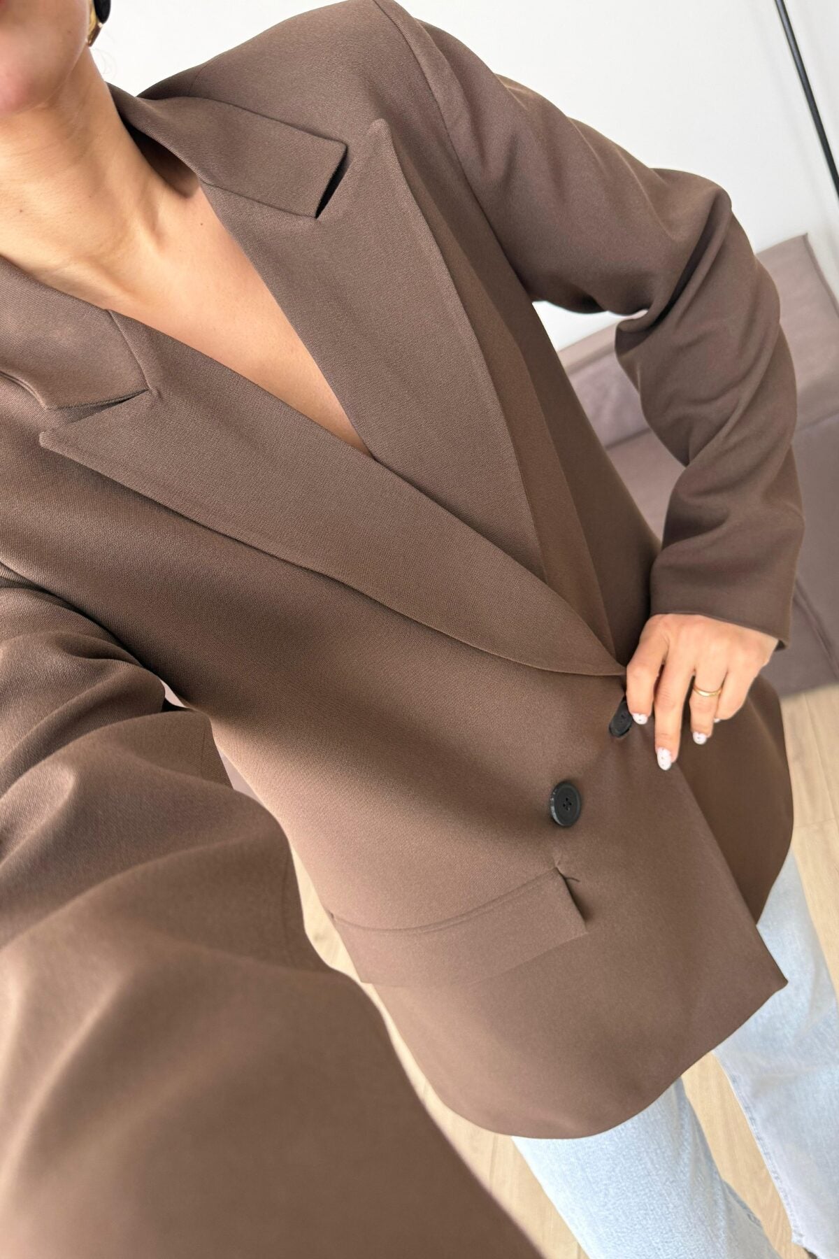 Md Keten Blazer Ceket