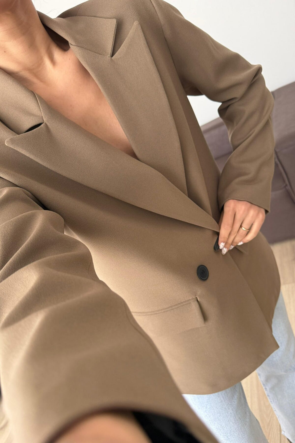 Md Keten Blazer Ceket