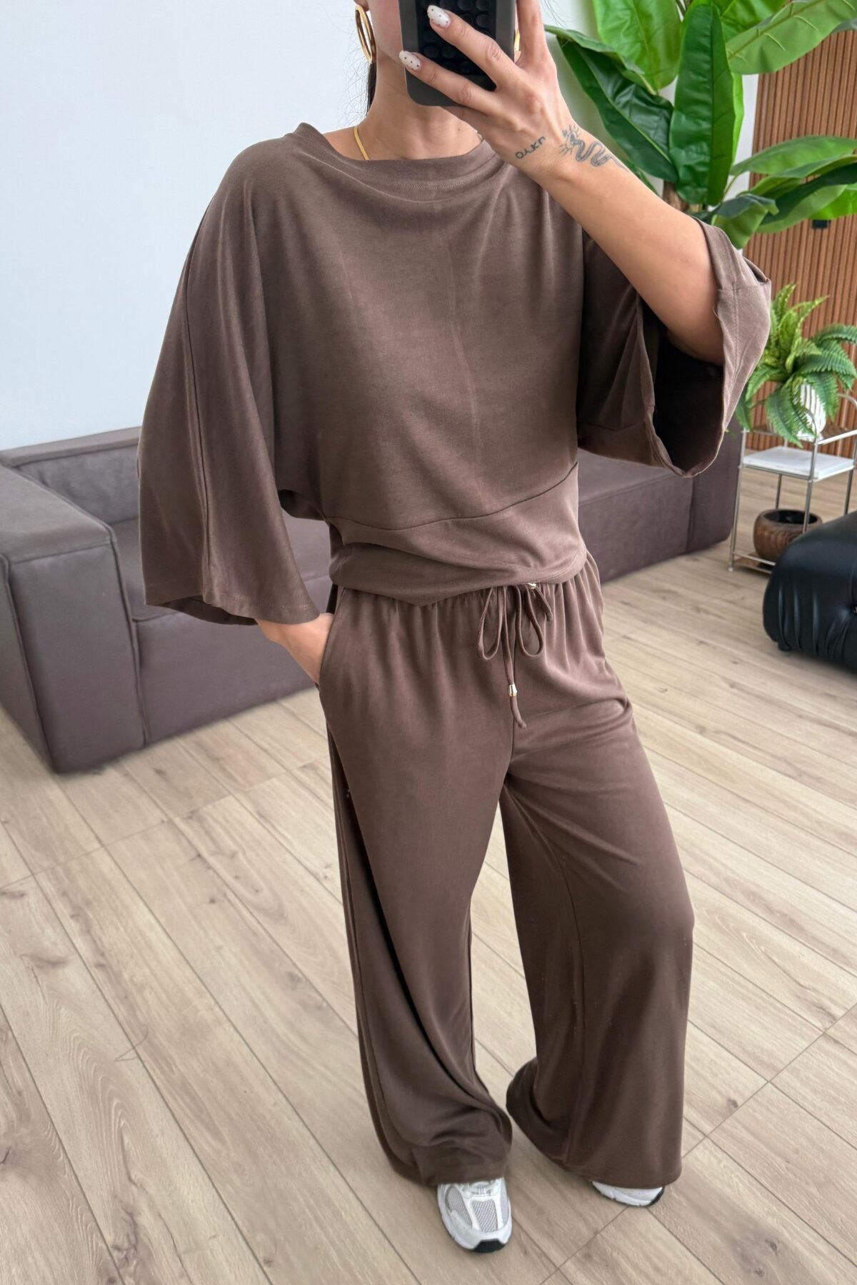 Hank Yarasa Kol Tişört Pantolon Takım