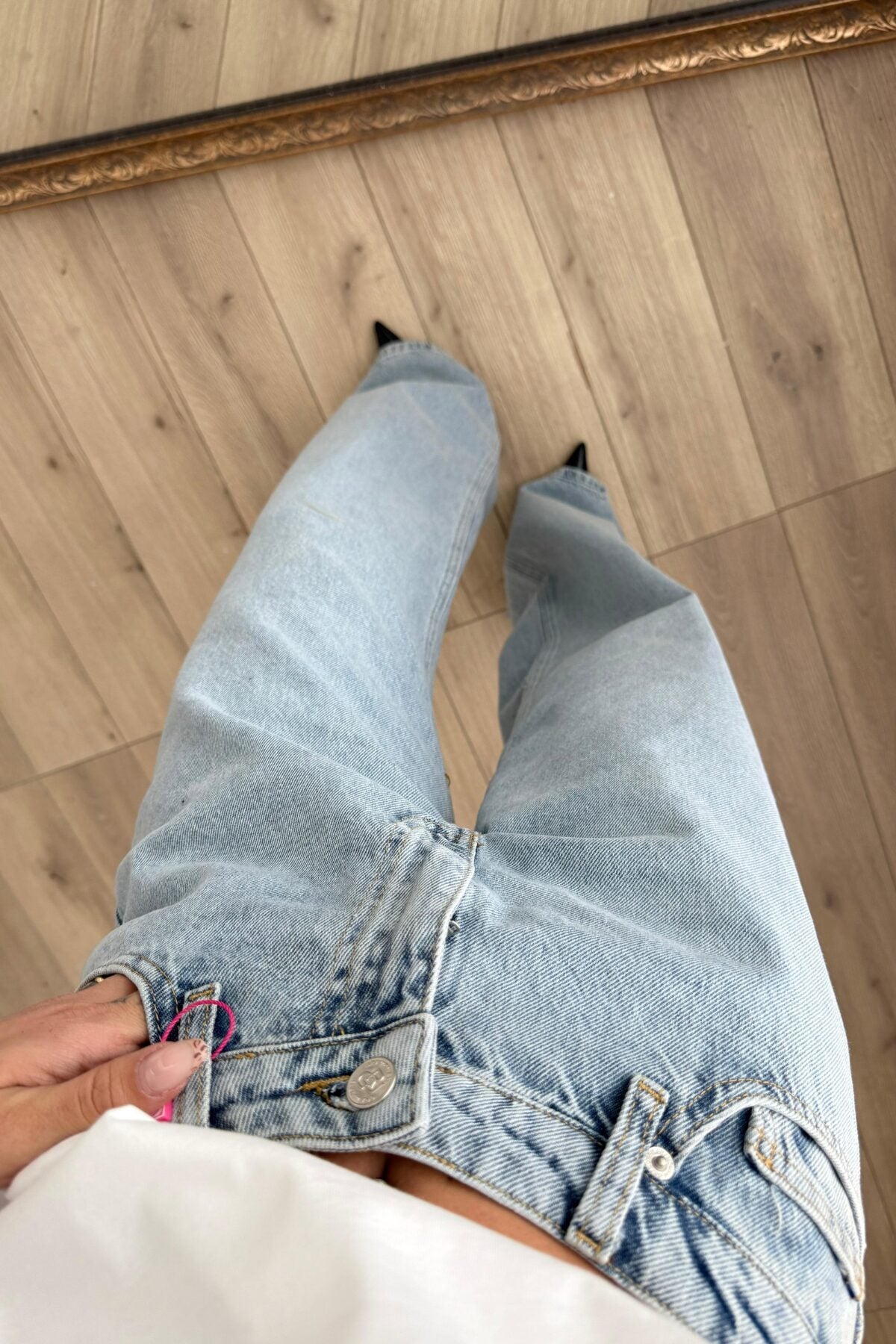 Sonik Wide Leg Açık Mavi Jean