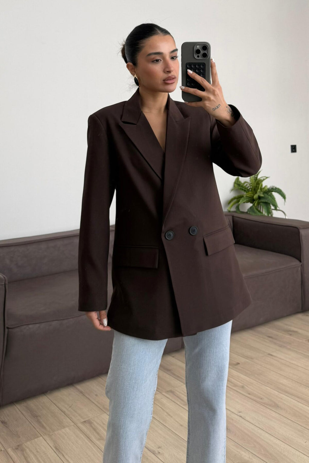 Md Keten Blazer Ceket
